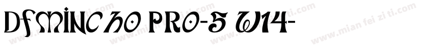 DFMincho Pro-5 W14字体转换